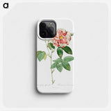 Rosa Gallica - Pierre Joseph Redouté Phone Case.