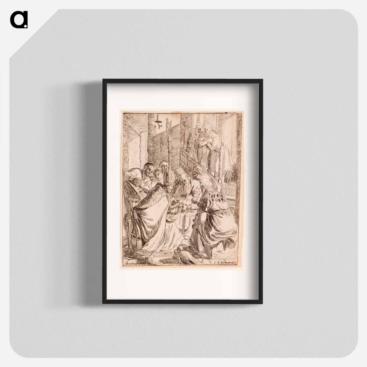 The title is "Rembrandt van Rijn's baby". - Rembrandt van Rijn Poster.