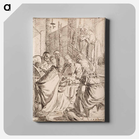 アートパネル-The title is "Rembrandt van Rijn's baby". - レンブラント ファン レイン Canvas.