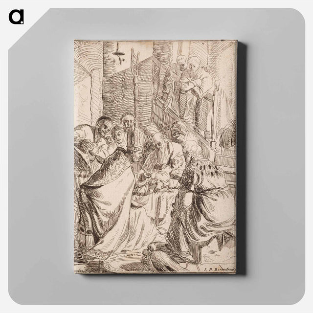 アートパネル-The title is "Rembrandt van Rijn's baby". - レンブラント ファン レイン Canvas.