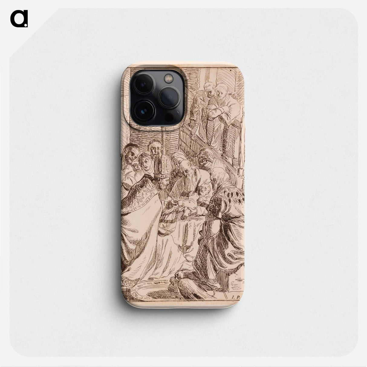 The title is "Rembrandt van Rijn's baby". - Rembrandt van Rijn Phone Case.