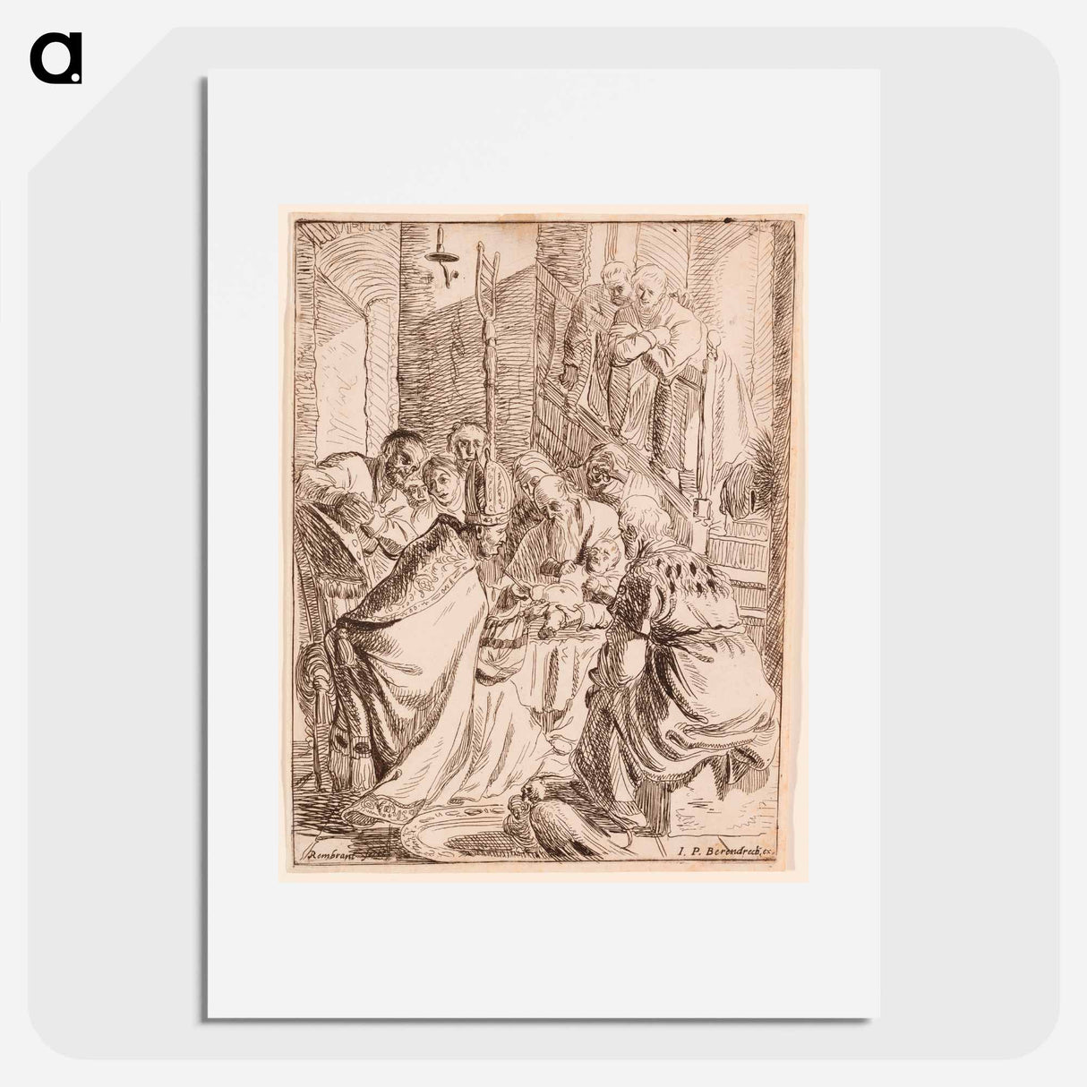 The title is "Rembrandt van Rijn's baby". - Rembrandt van Rijn Poster.