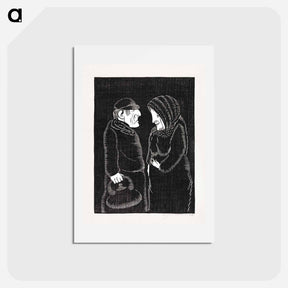 アートポストカード-Fantastical Man and Woman
 - サミュエル ジェスルン Postcard.