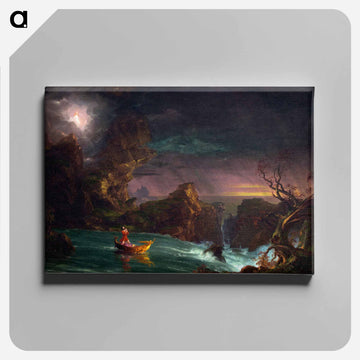 The Voyage of Life: Manhood - トーマス コール Canvas.