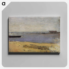 アートパネル-Delaware River Scene - トーマス エイキンズ Canvas.