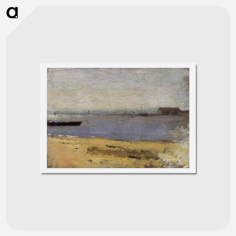 アートポストカード-Delaware River Scene - トーマス エイキンズ Postcard.