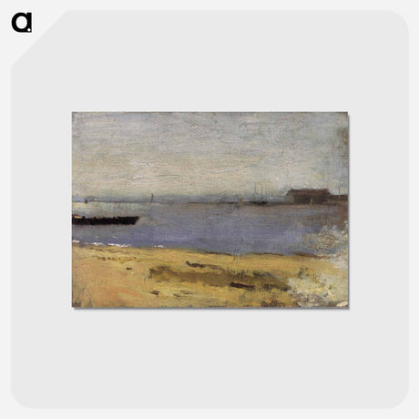 アートポストカード-Delaware River Scene - トーマス エイキンズ Postcard.