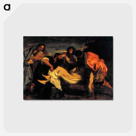 アートポストカード-Entombment of Christ - ティツィアーノ ヴェチェッリオ Postcard.