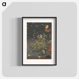 アートポスター-De laatste aanval van de Kusunoki te Shijonawate - 歌川 国芳 Poster.