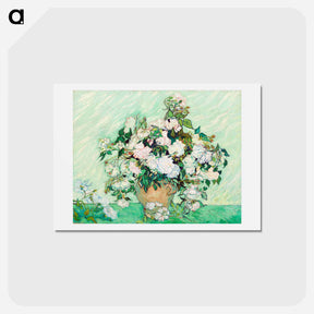 アートポストカード-Roses - フィンセント ファン ゴッホ Postcard.