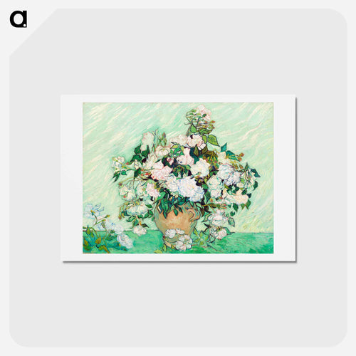 バラ - フィンセント ファン ゴッホ Postcard.