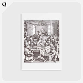 アートポストカード-The Reward of Cruelty - ウィリアム ホガース Postcard.