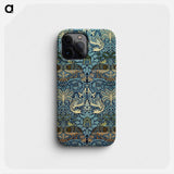 Peacock and Dragon - William Morris Phone Case.