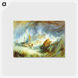 アートポストカード-A Storm (Shipwreck) - ウィリアム ターナー Postcard.