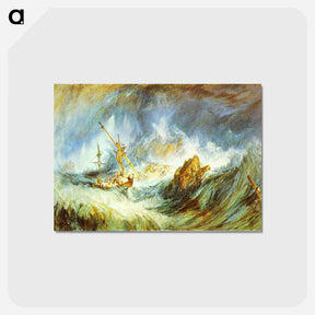 アートポストカード-A Storm (Shipwreck) - ウィリアム ターナー Postcard.