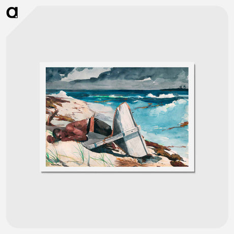アートポストカード-After the Hurricane, Bahamas - ウィンスロー ホーマー Postcard.