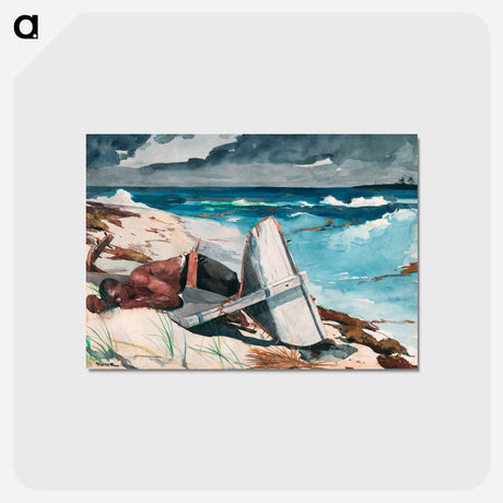 アートポストカード-After the Hurricane, Bahamas - ウィンスロー ホーマー Postcard.