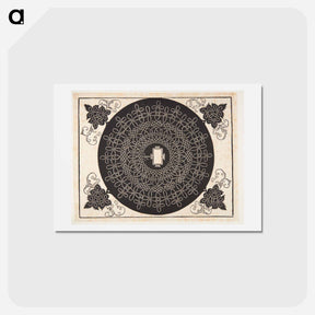 アートポストカード-Knob with rectangular center - アルブレヒト デューラー Postcard.