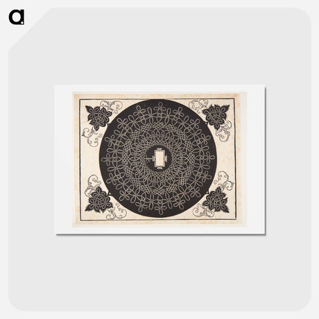 アートポストカード-Knob with rectangular center - アルブレヒト デューラー Postcard.