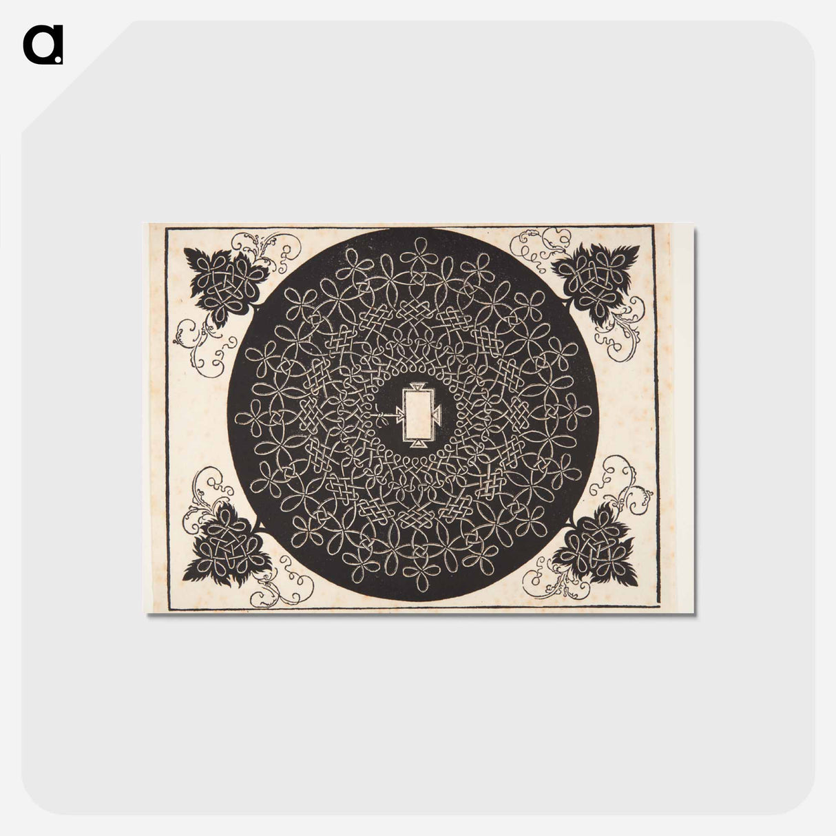 アートポストカード-Knob with rectangular center - アルブレヒト デューラー Postcard.