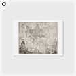 アートポストカード-La pianta grande di Roma - アンティーク地図 Postcard.