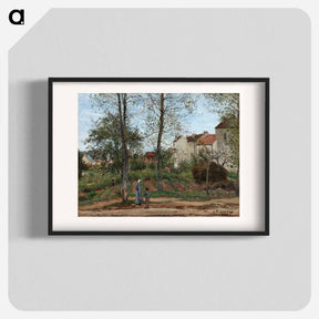 アートポスター-Landscape at Louveciennes - カミーユ ピサロ Poster.