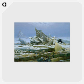 アートポストカード-Das Eismeer - カスパー ダーヴィト フリードリヒ Postcard.
