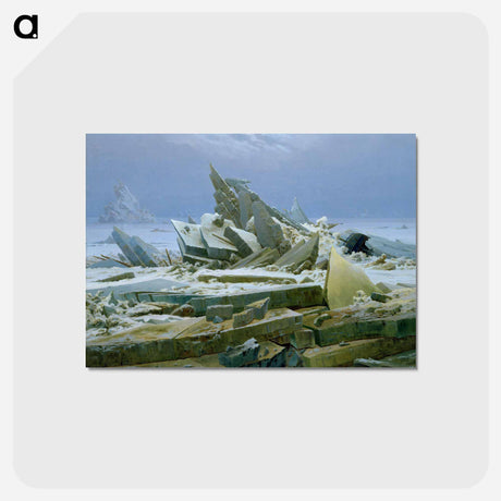 アートポストカード-Das Eismeer - カスパー ダーヴィト フリードリヒ Postcard.