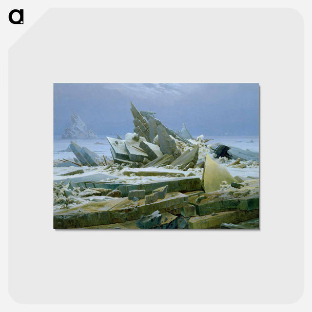 アートポストカード-Das Eismeer - カスパー ダーヴィト フリードリヒ Postcard.