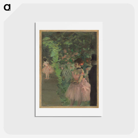 アートポストカード-Dancers Backstage - エドガー ドガ Postcard.