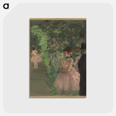 アートポストカード-Dancers Backstage - エドガー ドガ Postcard.