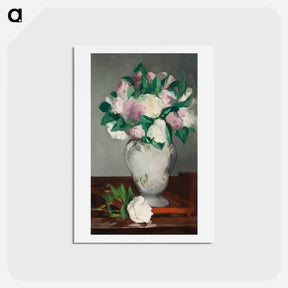 アートポストカード-Peonies - エドゥアール マネ Postcard.