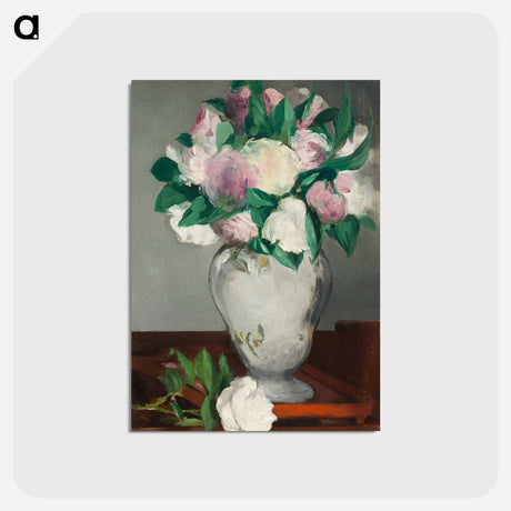 アートポストカード-Peonies - エドゥアール マネ Postcard.