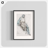 Study for the Failure of Gawain from the Holy Grail Tapestries - エドワード バーン ジョーンズ Poster.