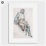 Study for the Failure of Gawain from the Holy Grail Tapestries - エドワード バーン ジョーンズ Poster.