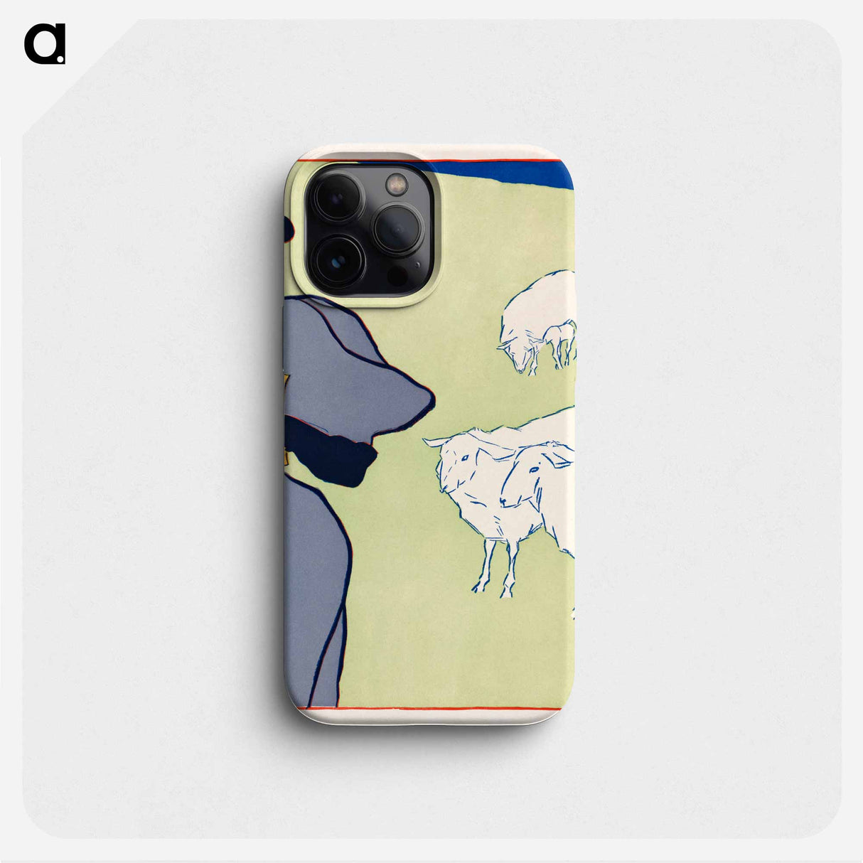 Woman and sheep - Edward Penfield Phone Case.