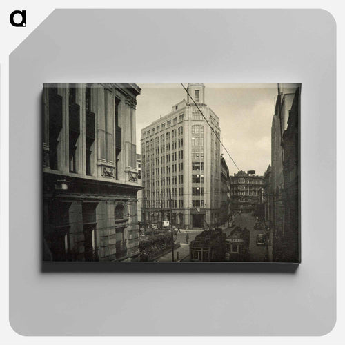 Lambton Quay, Wellington - エリック リー ジョンソン Canvas.