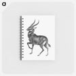 アートメモ帳-Vintage antelope wildlife illustration - エルンスト ヘッケル Memo.