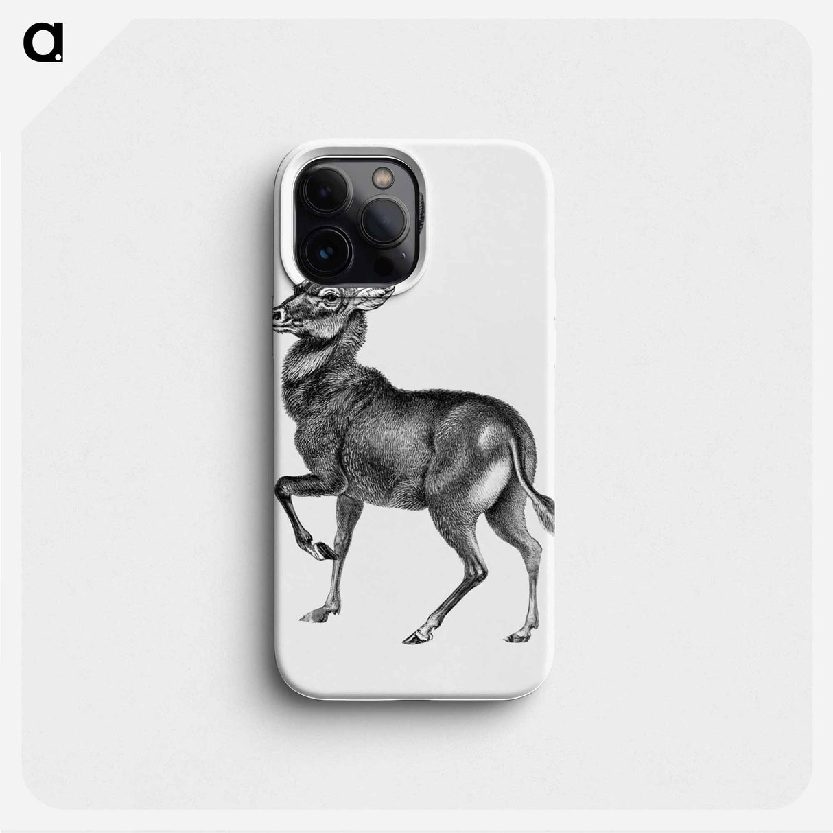 Vintage antelope wildlife illustration - エルンスト ヘッケル Phone Case.