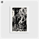 アートポストカード-The graphic work of Ernst Ludwig Kirchner vol.1 - エルンスト ルートヴィヒ キルヒナー Postcard.