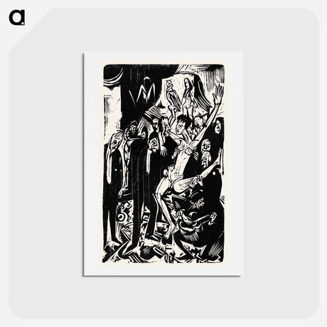 アートポストカード-The graphic work of Ernst Ludwig Kirchner vol.1 - エルンスト ルートヴィヒ キルヒナー Postcard.