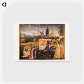 アートポストカード-Saint Cosmas and Saint Damian Salvaged - フラ アンジェリコ Postcard.