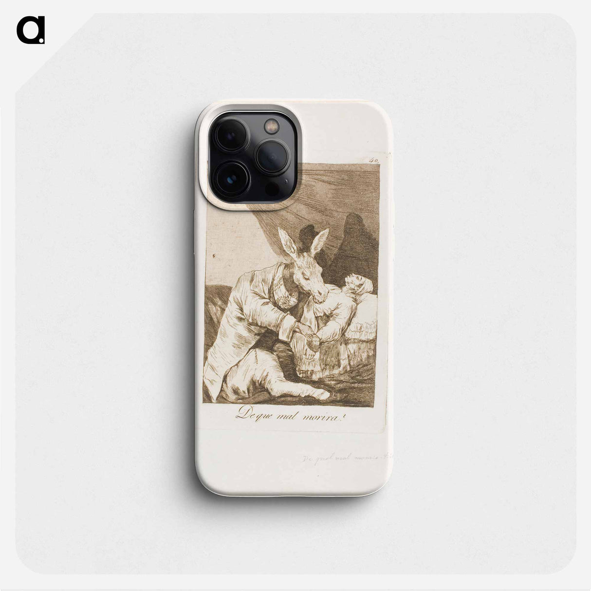 Of what ill will he die? - Francisco de Goya Phone Case.