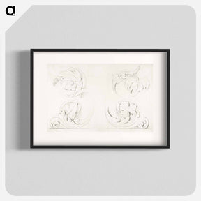 アートポスター-Architectural Motifs: Four Rinceaux - ジョルジュ スーラ Poster.