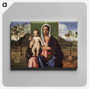 アートパネル-Madonna and Child - ジョヴァンニ ベッリーニ Canvas.
