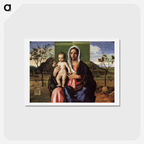 アートポストカード-Madonna and Child - ジョヴァンニ ベッリーニ Postcard.