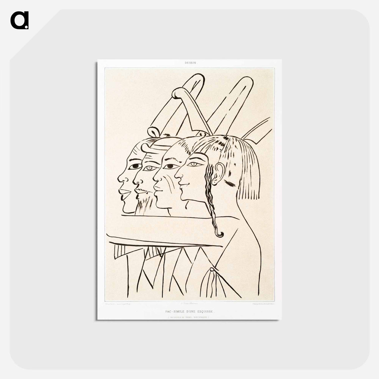 アートポストカード-Theban Necropolis
 - エジプト美術史 Postcard.