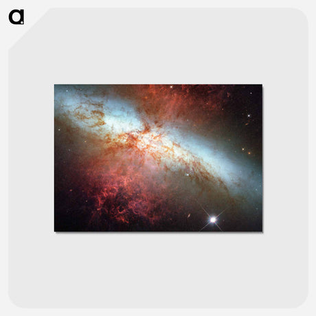 アートポストカード-Supernova in M82
 - ハッブル画像 Postcard.
