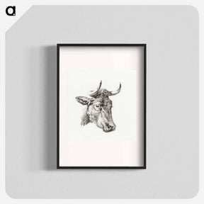 アートポスター-Head of a cow - ジャン ベルナール Poster.