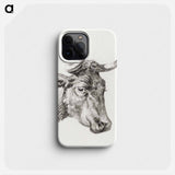 Head of a cow - Jean Bernard Phone Case.